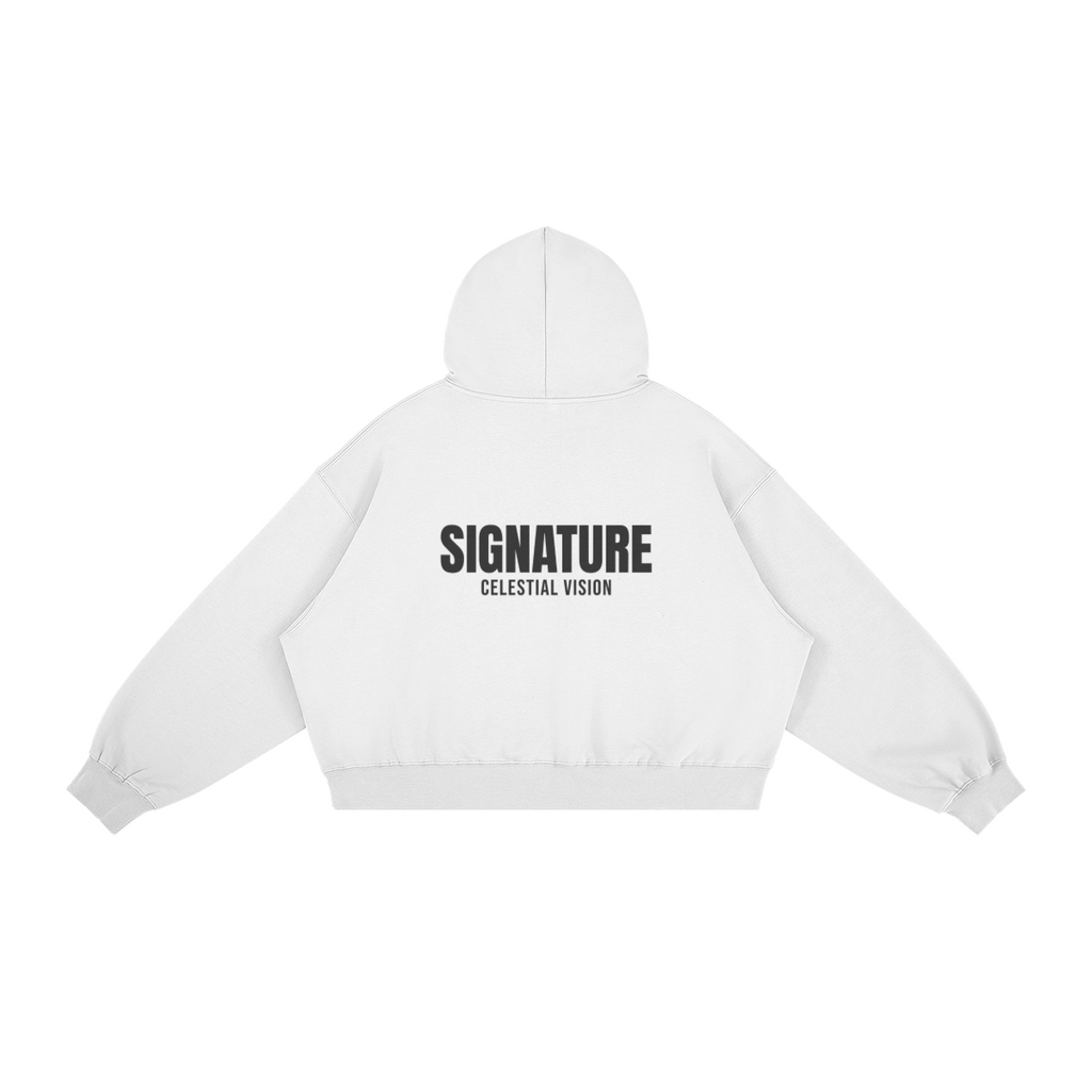 White CV26 Signature - Oversize Hoodie